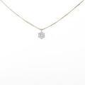 K18YG ソリティア ダイヤモンドネックレス 0．527ct・G・SI2・GOOD