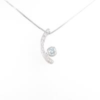 K18WG ダイヤモンドネックレス