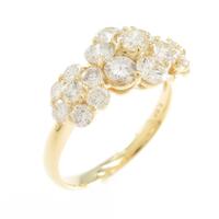 K18YG ダイヤモンドリング