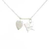 グッチ バタフライ×ハート ネックレス