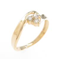 K18YG ダイヤモンドリング