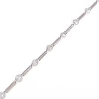 K18WG ダイヤモンドブレスレット