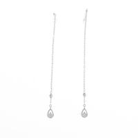 K18WG ダイヤモンドピアス