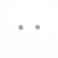 K18YG ソリティア ダイヤモンドピアス