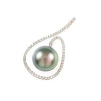 K18WG クロチョウパールペンダント