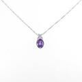 K18WG アメジストネックレス