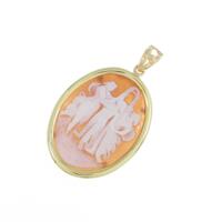 K18YG シェルカメオペンダント