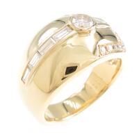 K18YG ダイヤモンドリング