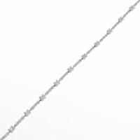 K18WG ダイヤモンドブレスレット