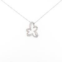 K18WG ダイヤモンドネックレス