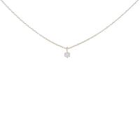 K18YG ソリティア ダイヤモンドネックレス