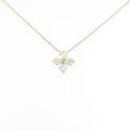 【リメイク】K18YG フラワー ダイヤモンドネックレス