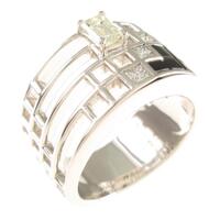 K18WG ダイヤモンドリング