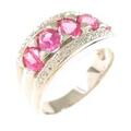 PT ピンクサファイヤリング