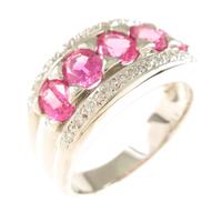 PT ピンクサファイヤリング