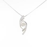 K18WG ダイヤモンドネックレス