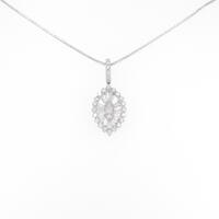 K18WG ダイヤモンドネックレス