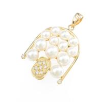 K18YG アコヤパールペンダント