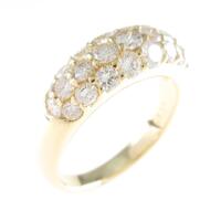 K18YG パヴェ ダイヤモンドリング