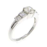 プラチナダイヤモンドリング 0．578ct・M・VS2・ファンシーカット