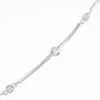 K18WG ダイヤモンドブレスレット