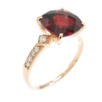 K18PG ガーネットリング