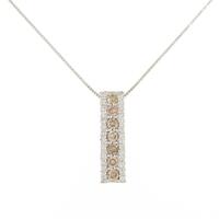 K18WG ダイヤモンドネックレス