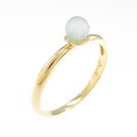 K18YG ブルートパーズリング