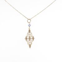 アガット アイオライトネックレス