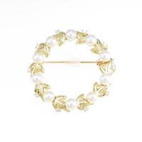 ギンザ タナカ リーフ アコヤパールブローチ