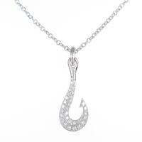 ポメラート フィッシュフック ダイヤモンドネックレス