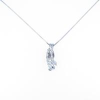 K18WG ダイヤモンドネックレス