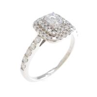 プラチナダイヤモンドリング 0．355ct・F・IF・エメラルドカット