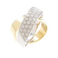 750YG／750WG パヴェ ダイヤモンドリング