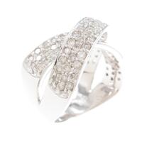 K18WG パヴェ ダイヤモンドリング