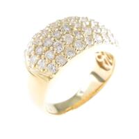 K18YG パヴェ ダイヤモンドリング