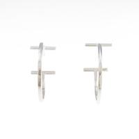 ティファニー Tワイヤー フープ ミディアム ピアス