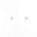 【リメイク】ST／プラチナダイヤモンドピアス 0．307ct・0．379ct・E・VS2・プリンセスカット