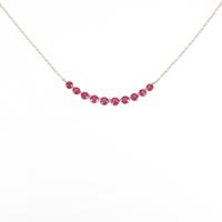 【リメイク】K18YG ルビーネックレス