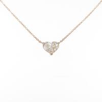 【リメイク】K18PG ダイヤモンドネックレス 1．010ct・VLYB・SI1・ハートシェイプ