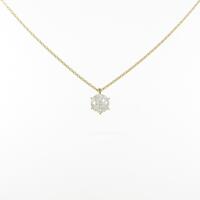 【リメイク】K18YG ダイヤモンドネックレス 0．528ct・E・VVS2・VG