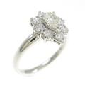 【リメイク】プラチナダイヤモンドリング 0．358ct・I・SI2・ペアシェイプ
