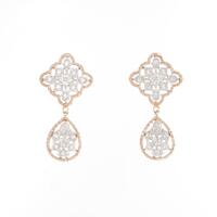 【新品】K18WG／K18PG ダイヤモンドピアス