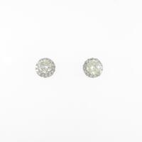 プラチナダイヤモンドピアス 0．393ct・0．414ct・VLY・VVS2?VS2・VG?GOOD