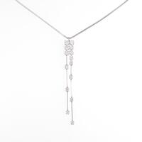 K18WG ダイヤモンドネックレス