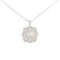 プラチナダイヤモンドネックレス 1．006ct・M・SI2・エメラルドカット