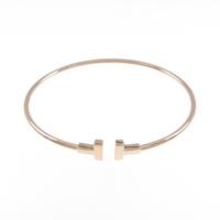 ティファニー Tナローワイヤー バングル