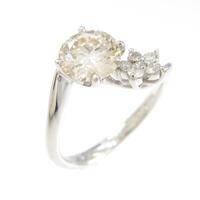 プラチナダイヤモンドリング 1．002ct・VLB・VS1・VG