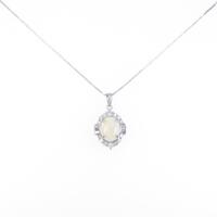 K18WG オパールネックレス