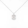 【リメイク】プラチナダイヤモンドネックレス 0．085ct・FOP・SI1